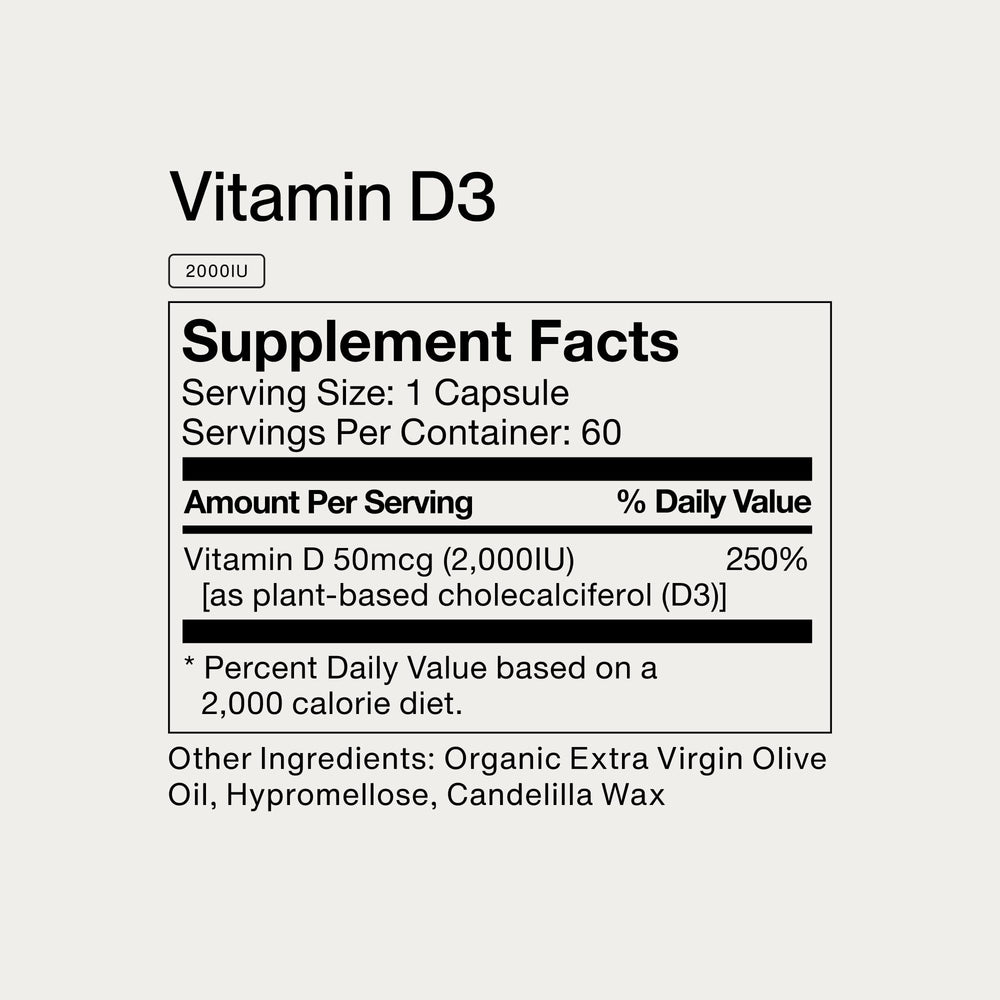 Momentous label closeup showing ingredient transparency and purity