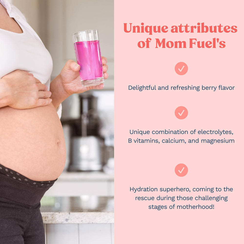 Mommy Knows Best Mom Fuel packaging on kitchen counter for easy access