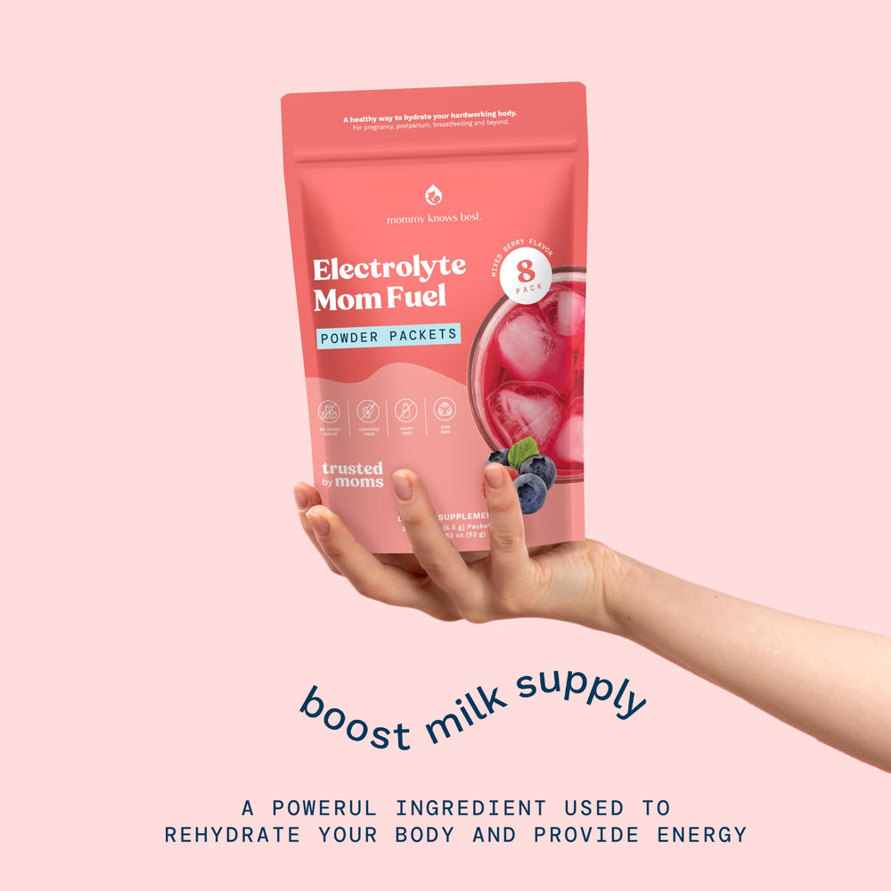 Mommy Knows Best Mom Fuel pouch ready to dissolve in water