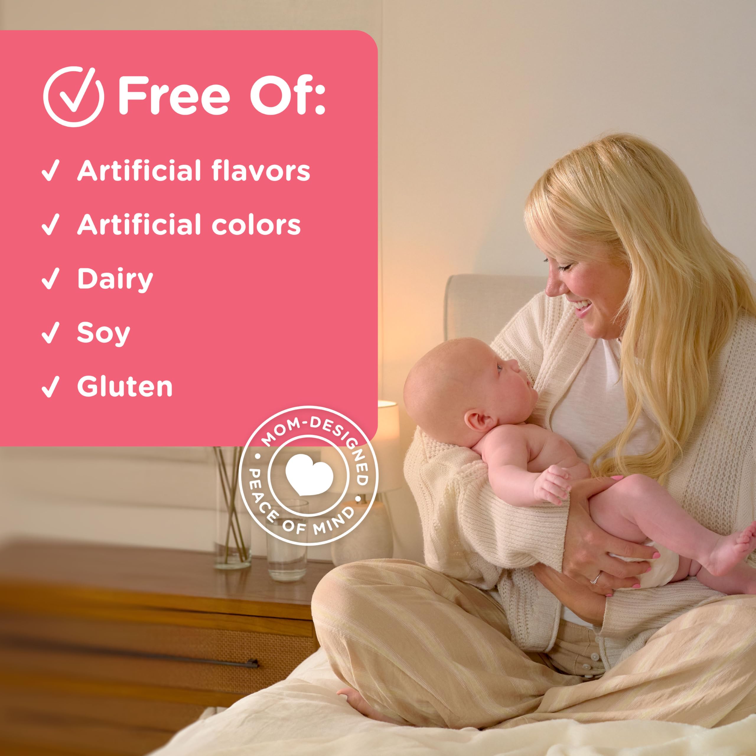 Mommy's Bliss mom holding baby: soothing nursing routine in a simple daily habit.
