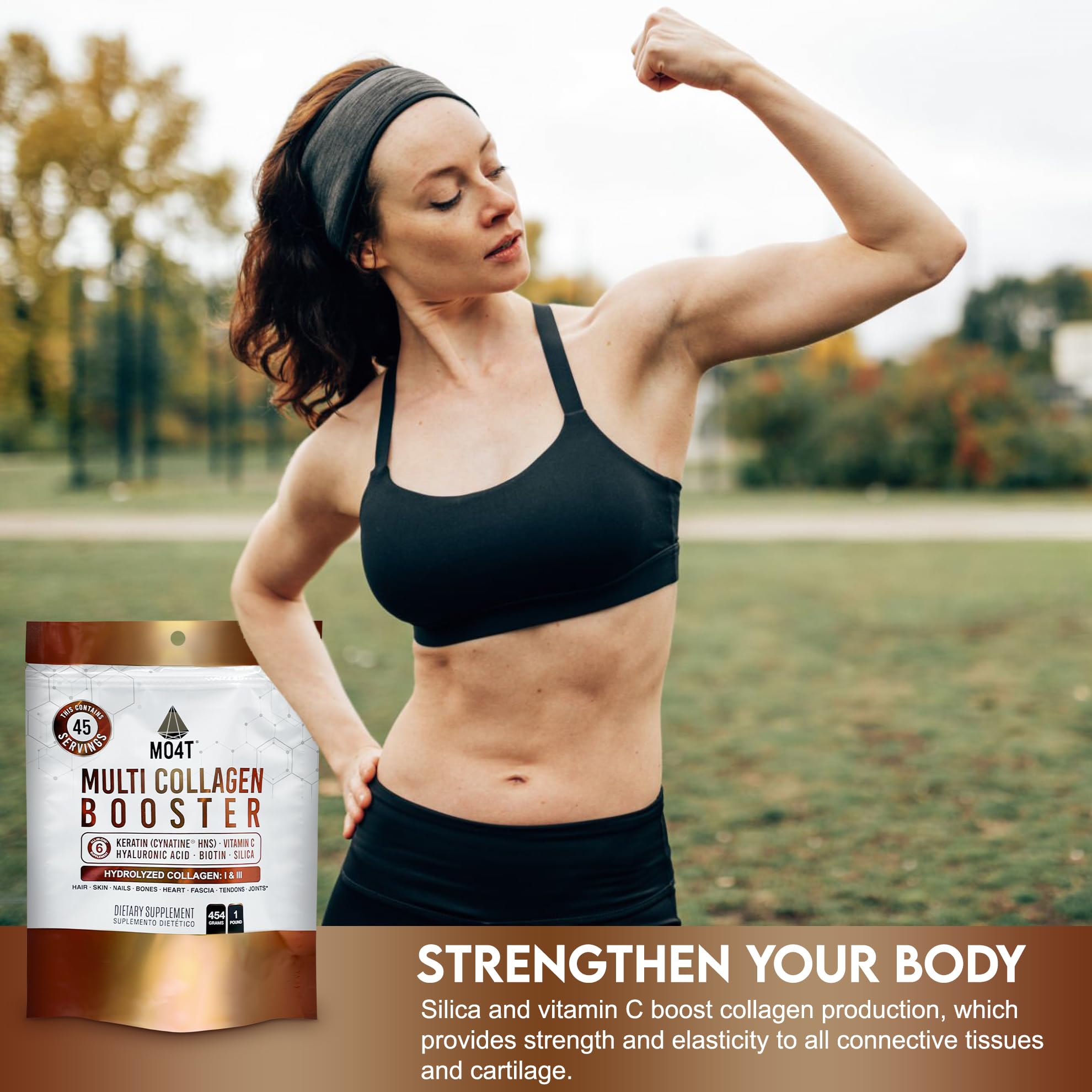 MOMOF4TRANSFORM non-GMO and gluten-free label emphasizing purity and quality
