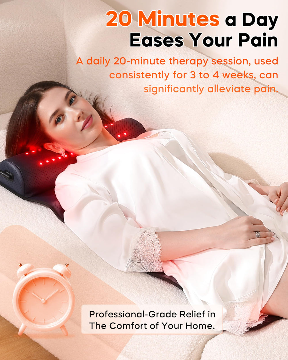 Monaggio Upgrade ergonomic neck support for comfortable positioning during use.