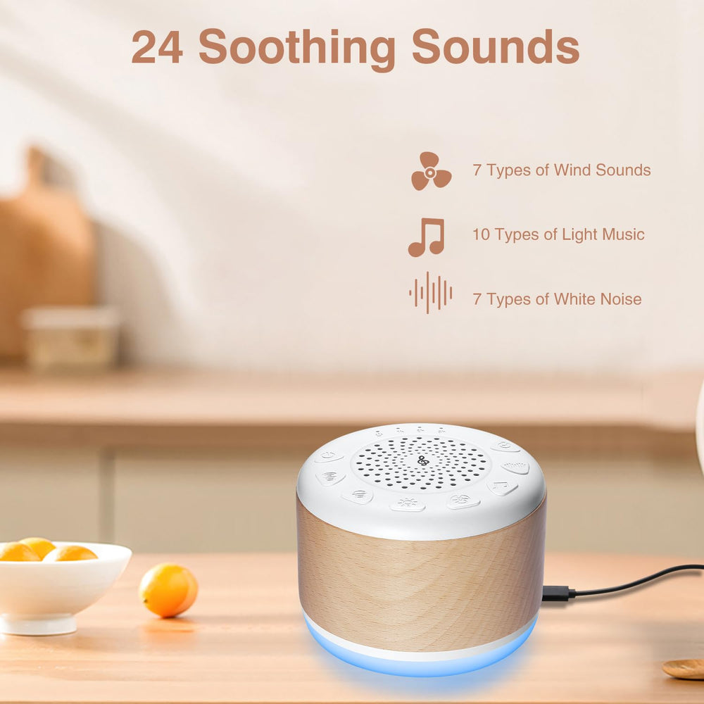 Monerr 24-sound library offers versatile options for relaxation.
