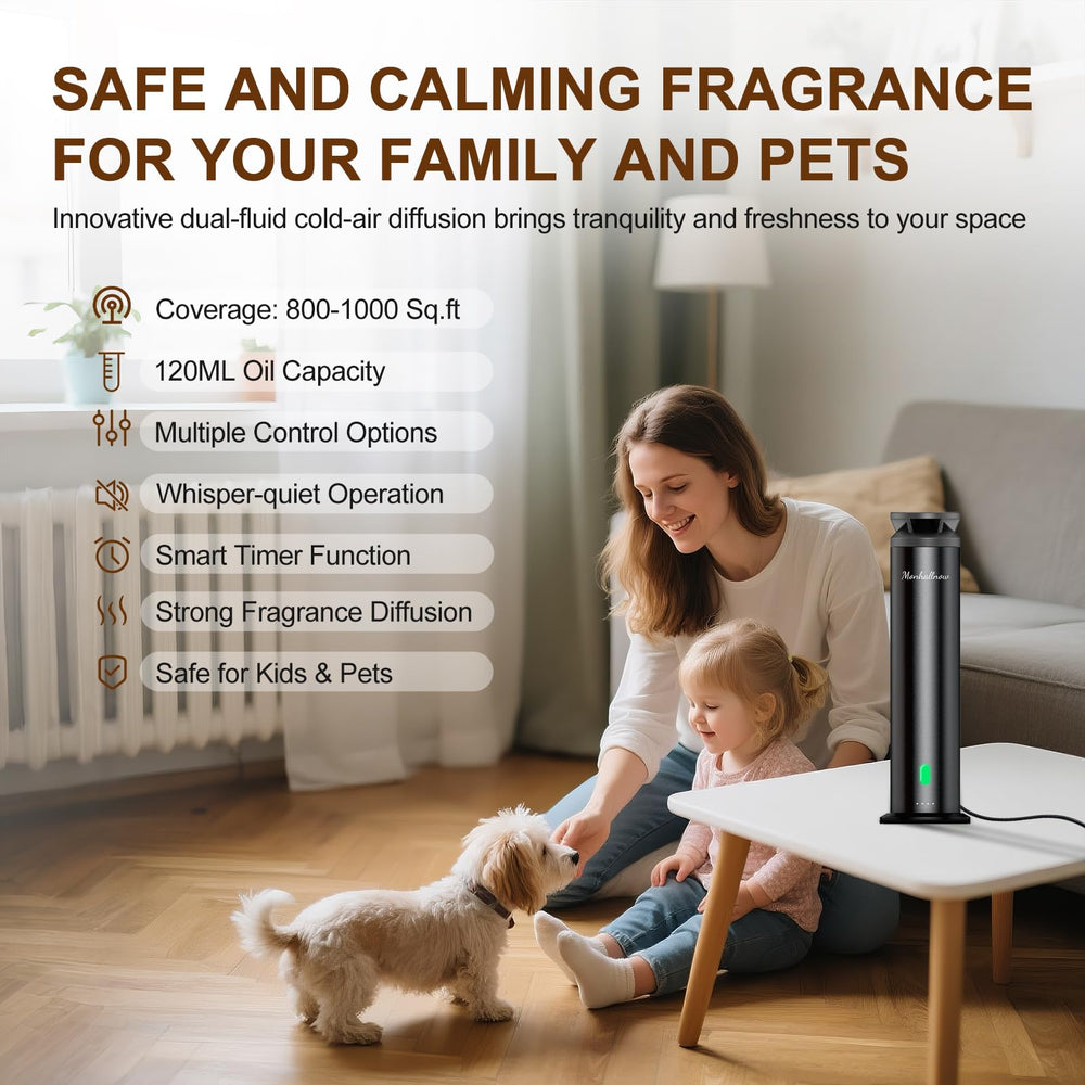 Monhallnow remote-control diffuser for convenient scent control