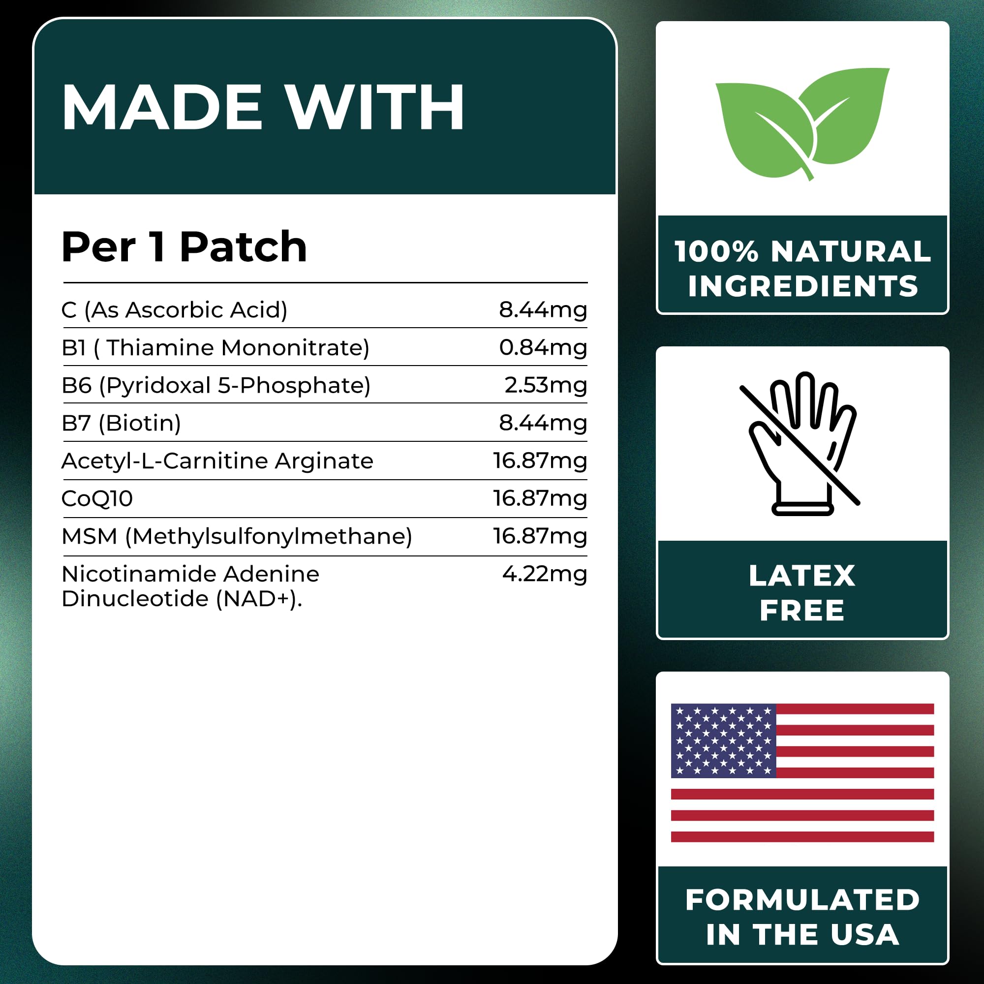 MONIER NAD+ patch 60-day supply for ongoing support