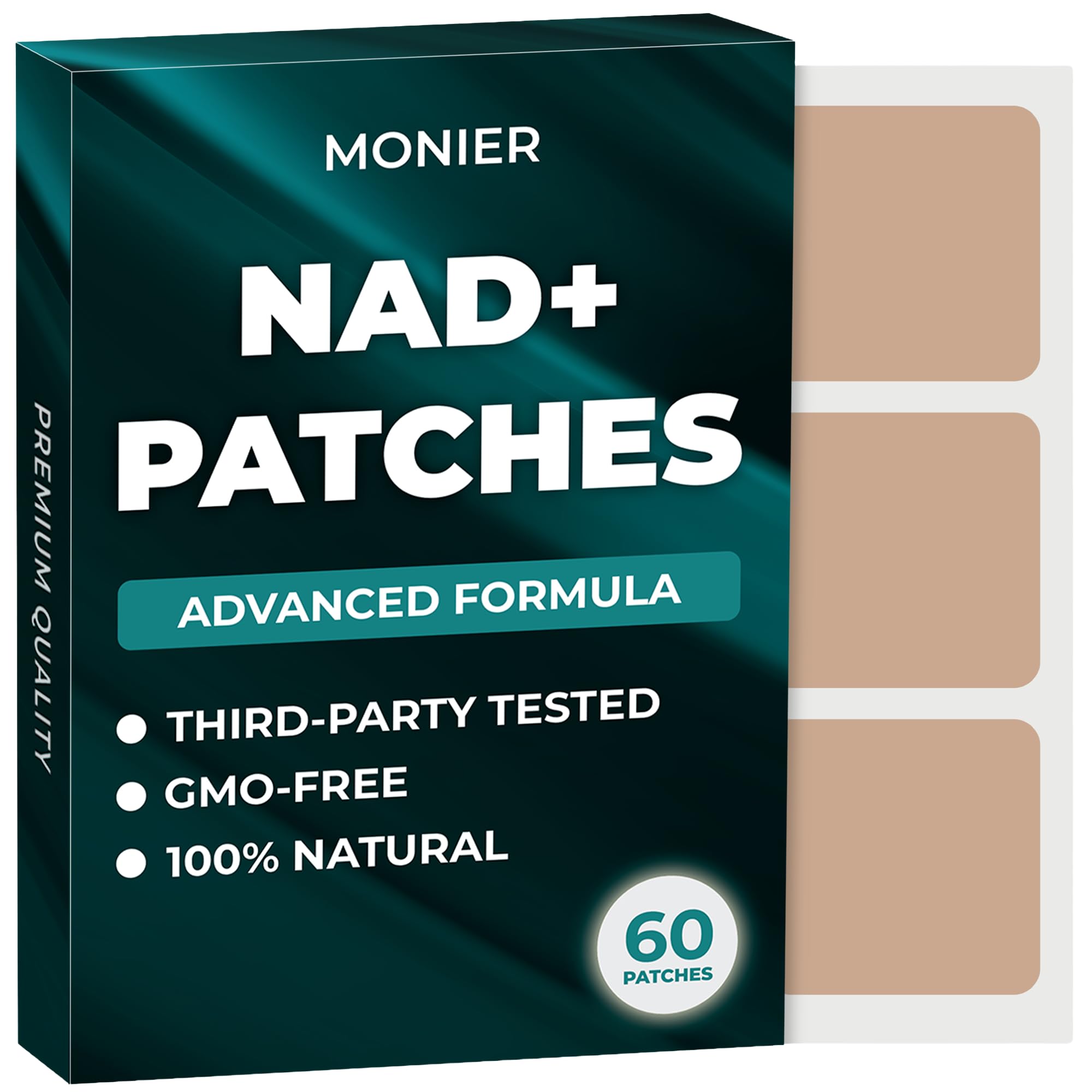 MONIER NAD+ patch energy application on skin for daily vitality