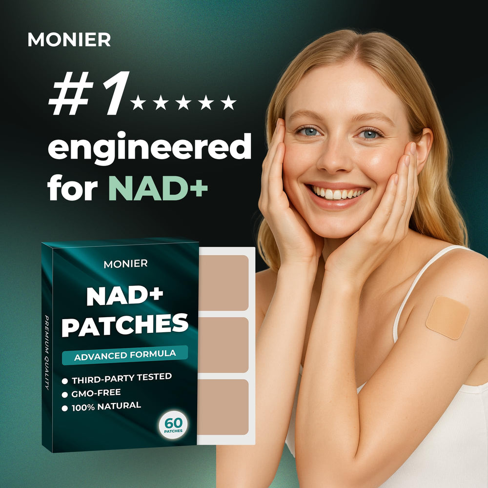 MONIER NAD+ patch safe natural USA formula boosts well-being