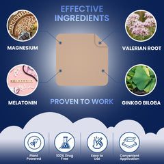 MONIER Sleep Patches closeup of the adhesive patch suitable for sensitive skin