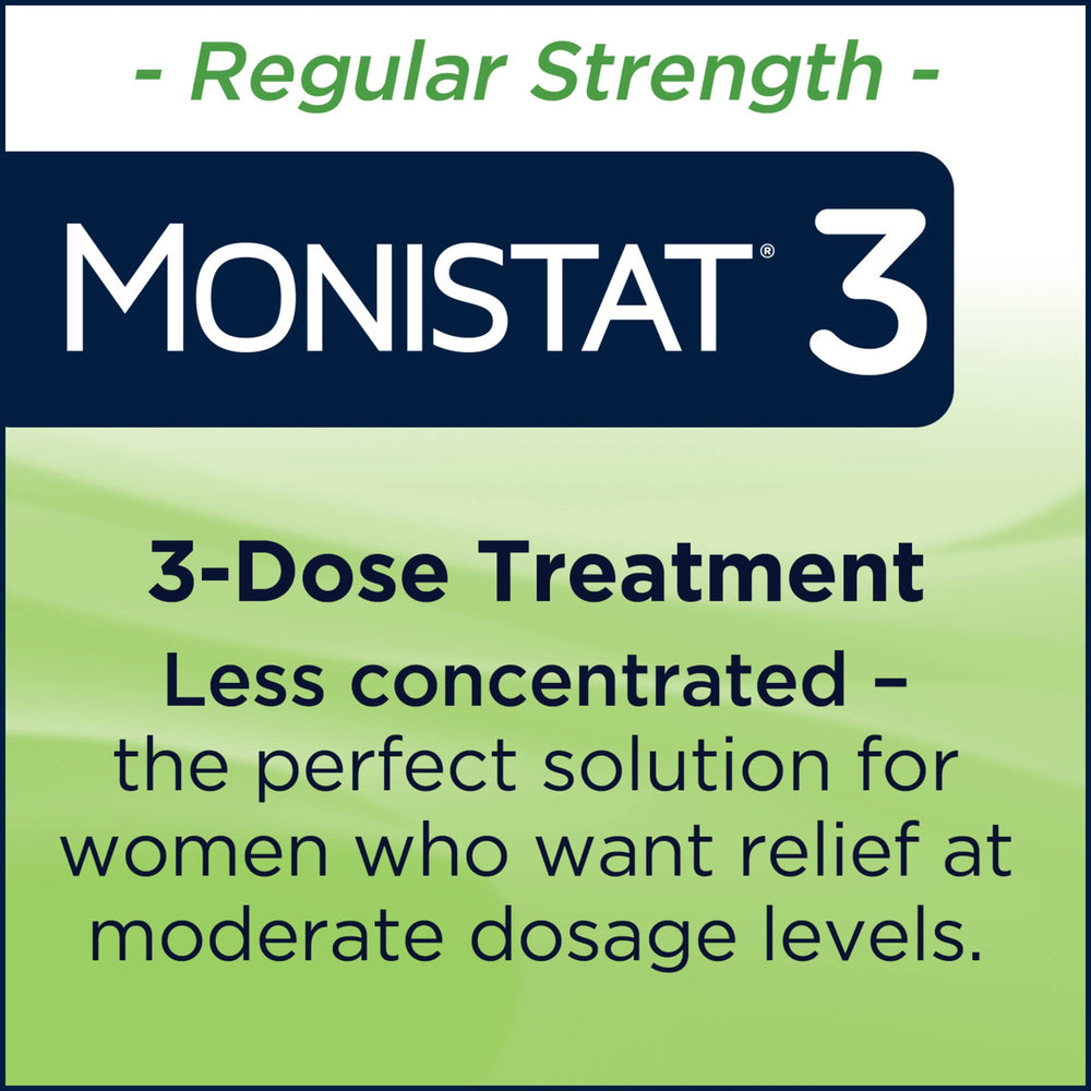 Monistat 3-Day nighttime application for discreet, comfortable relief.