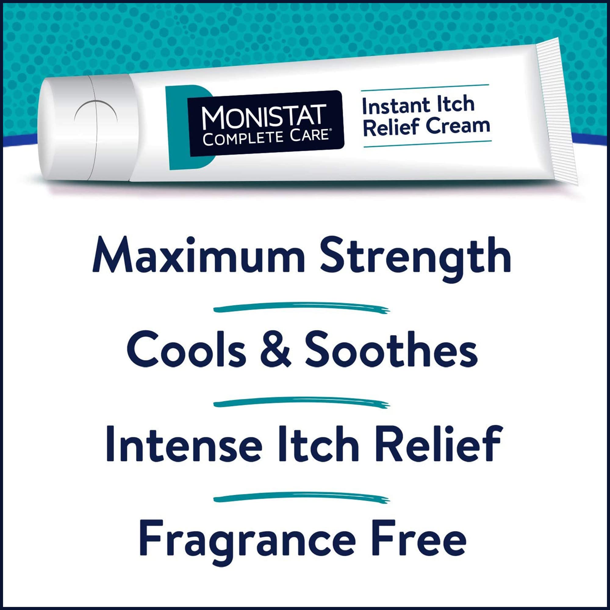 Monistat cream on skin shows non-greasy, dries clear texture.