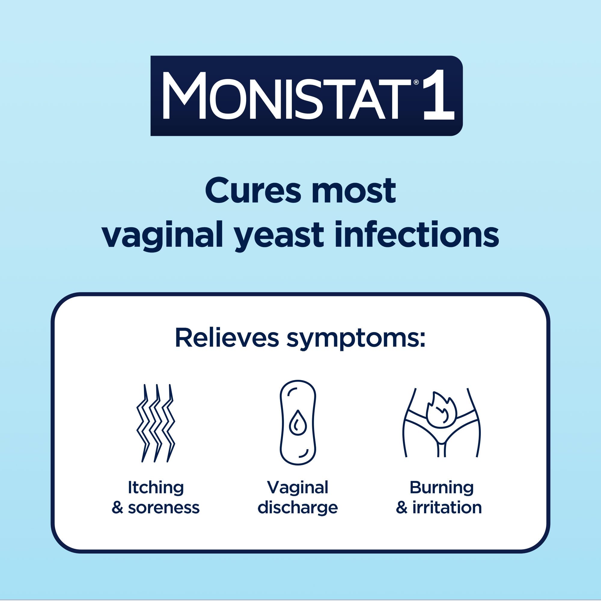 Monistat external itch cream tube ready for fast external relief.