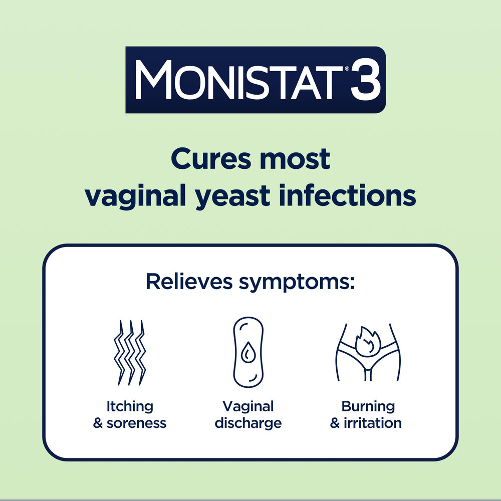 Monistat vaginal suppository applicator for easy nightly use