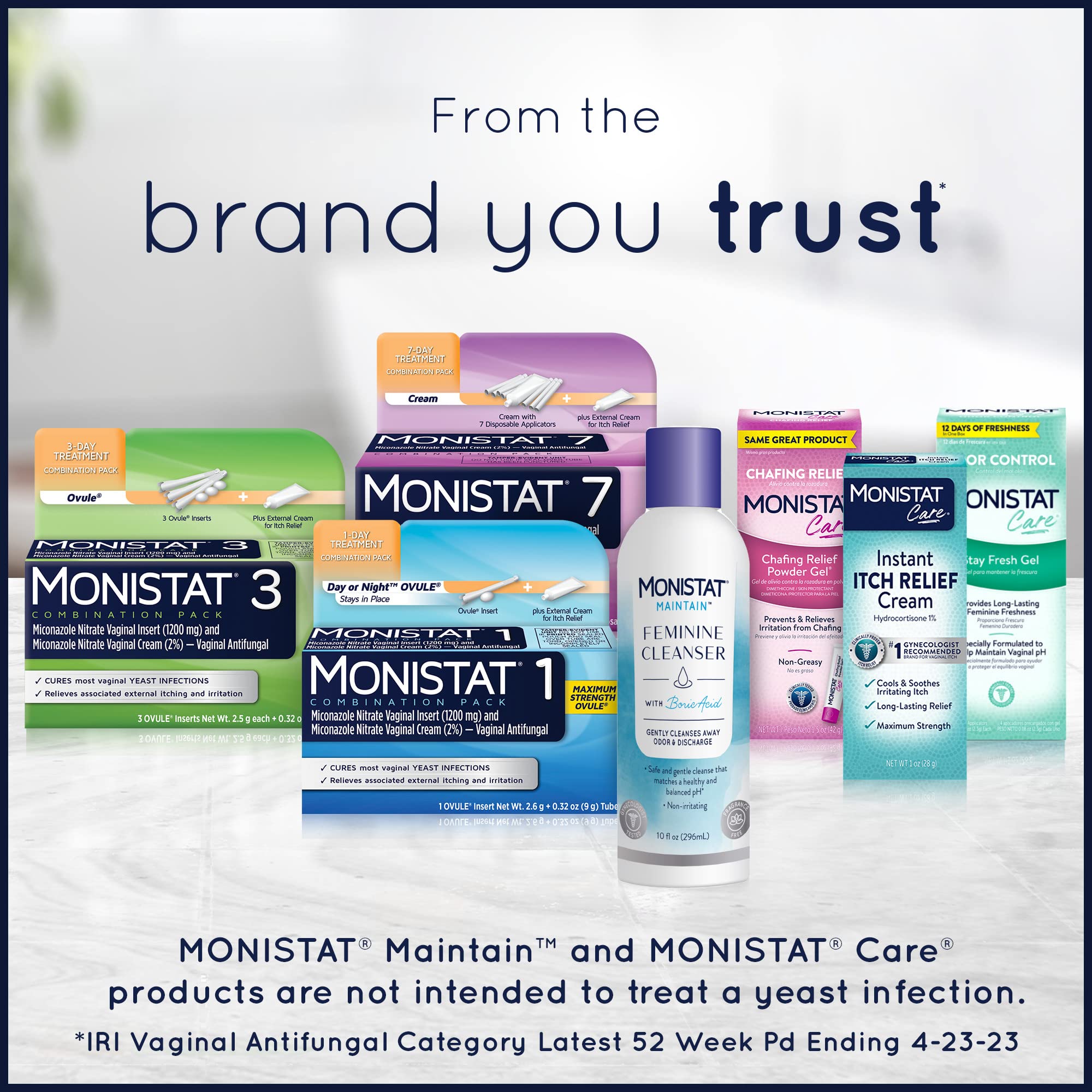 Monistat two-pack in box view highlights value