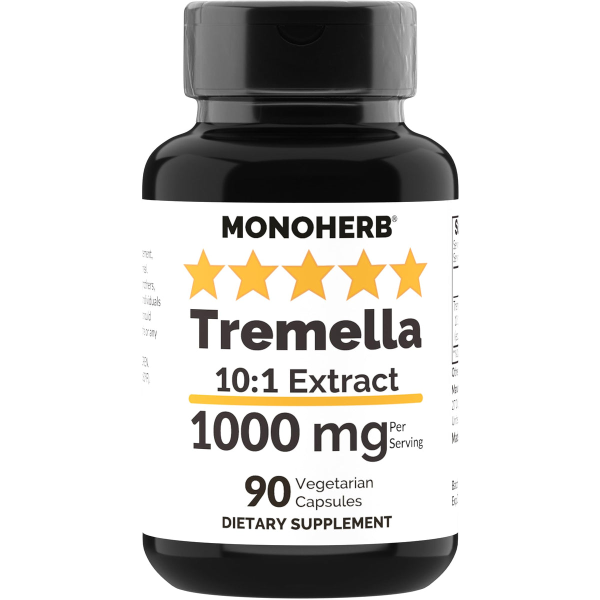 MONOHERB Tremella extract bottle for daily skin hydration support.