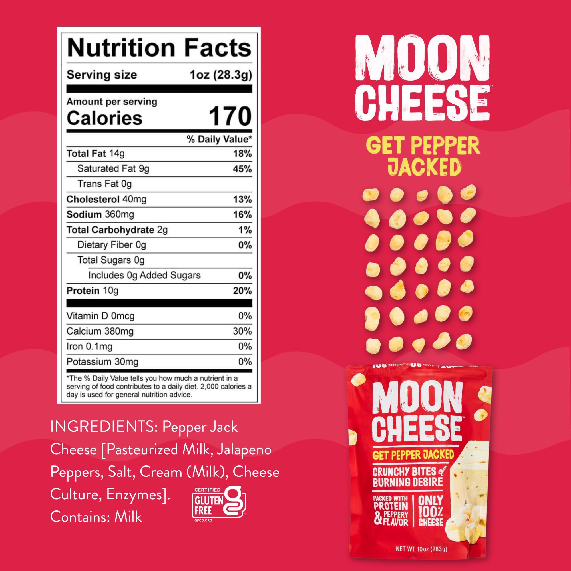 Moon Cheese Bites Pepper Jacked bag ready for lunchbox