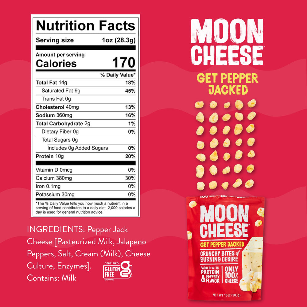 Moon Cheese Bites Pepper Jacked bag ready for lunchbox
