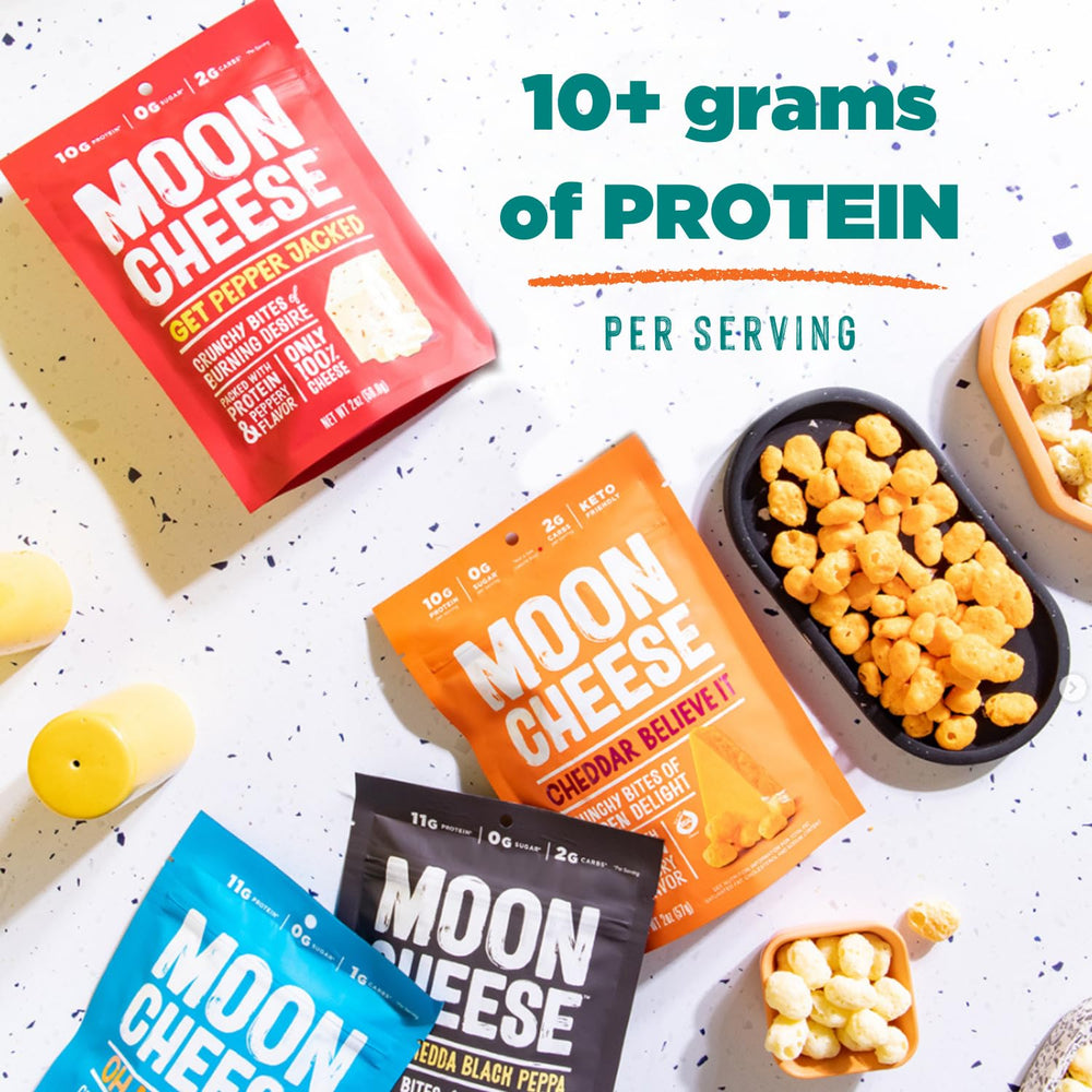 Moon Cheese Oh My Gouda Bites calcium-rich snack ideal for daily calcium intake