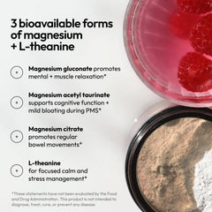 Moon Juice Magnesi-Om Berry Jar front view highlights berry flavor profile.