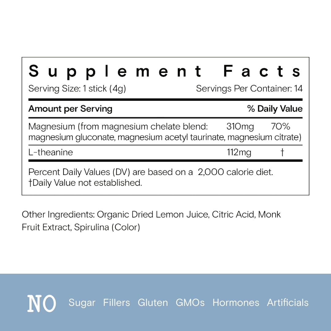 Moon Juice Magnesi-Om Blue Lemon Stick highlighting magnesium citrate for regularity.