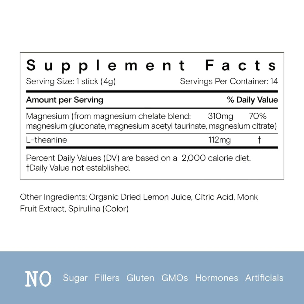 Moon Juice Magnesi-Om Blue Lemon Stick highlighting magnesium citrate for regularity.