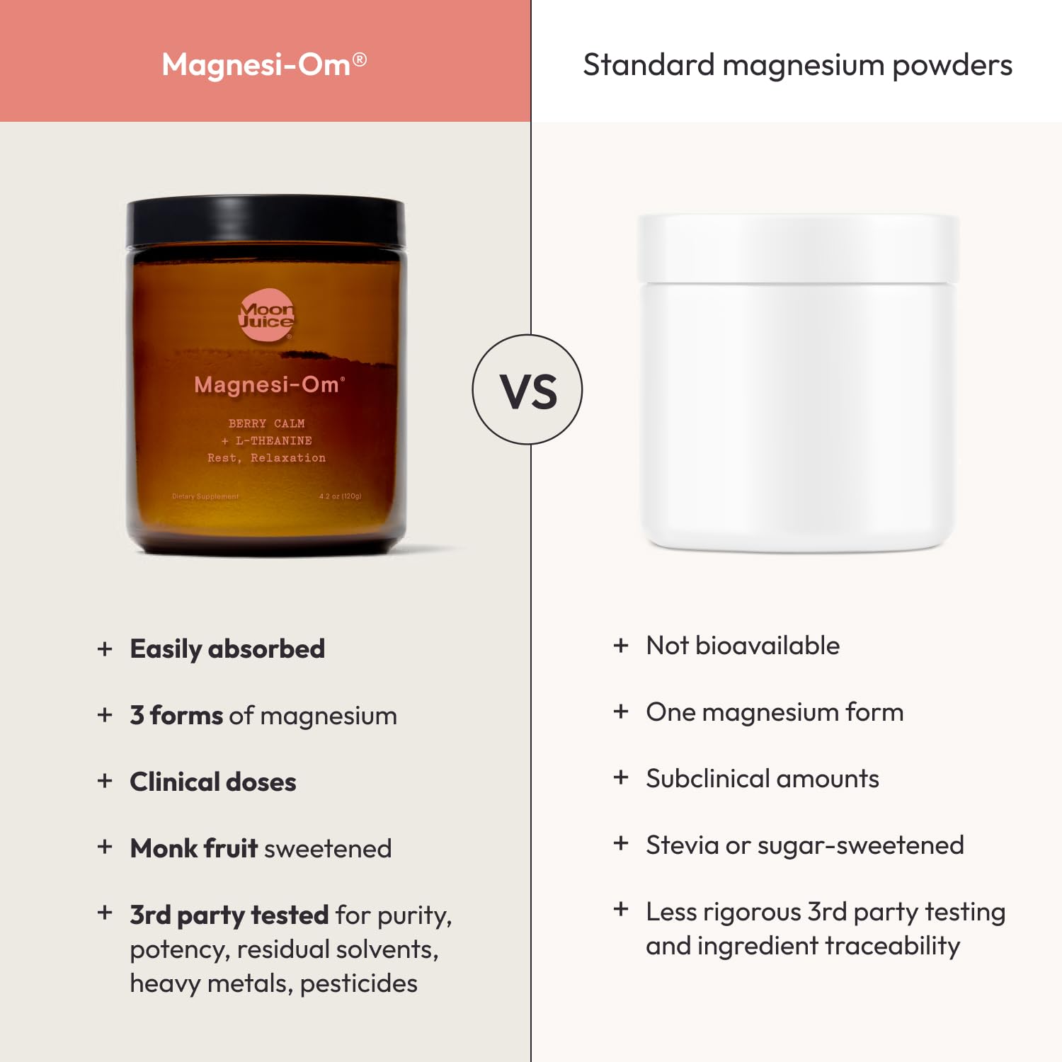 Moon Juice Magnesi-Om L-Theanine blend shown with calming imagery.
