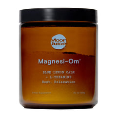 Moon Juice Magnesi-Om powder dissolving in water for a calming start.