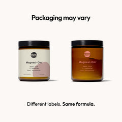 Moon Juice Magnesi-Om powder in a Berry jar for easy mixing.