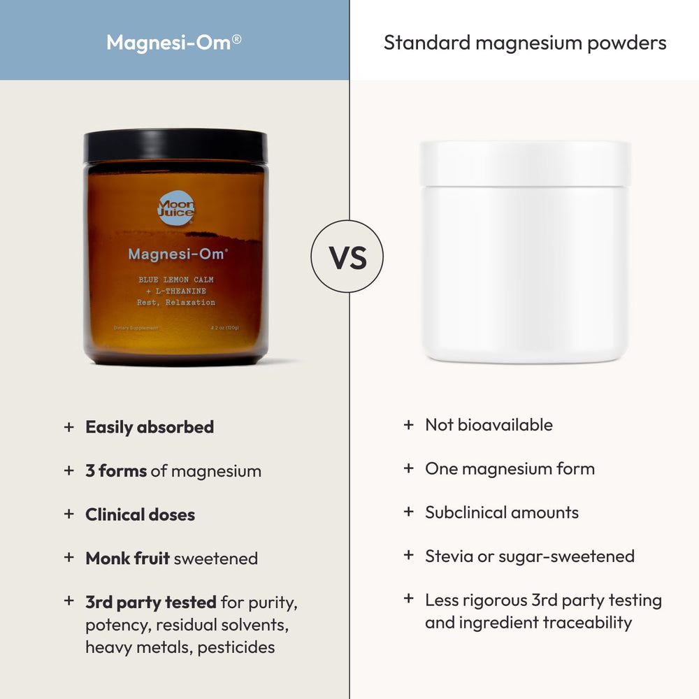 Moon Juice Magnesi-Om serving scoop makes dosing easy.