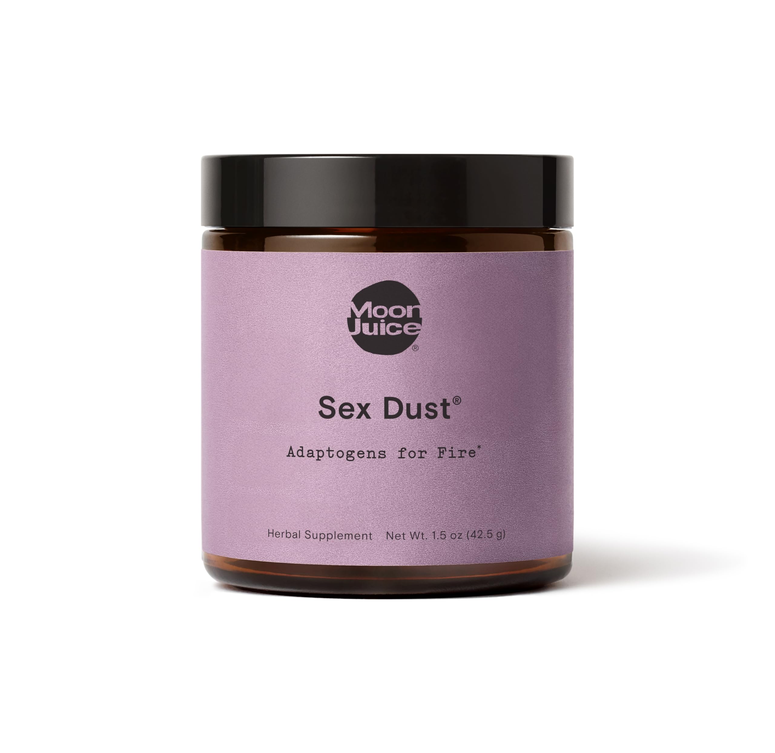 Moon Juice Sex Dust bottle close-up for hormonal balance support