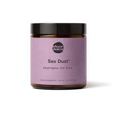 Moon Juice Sex Dust bottle close-up for hormonal balance support