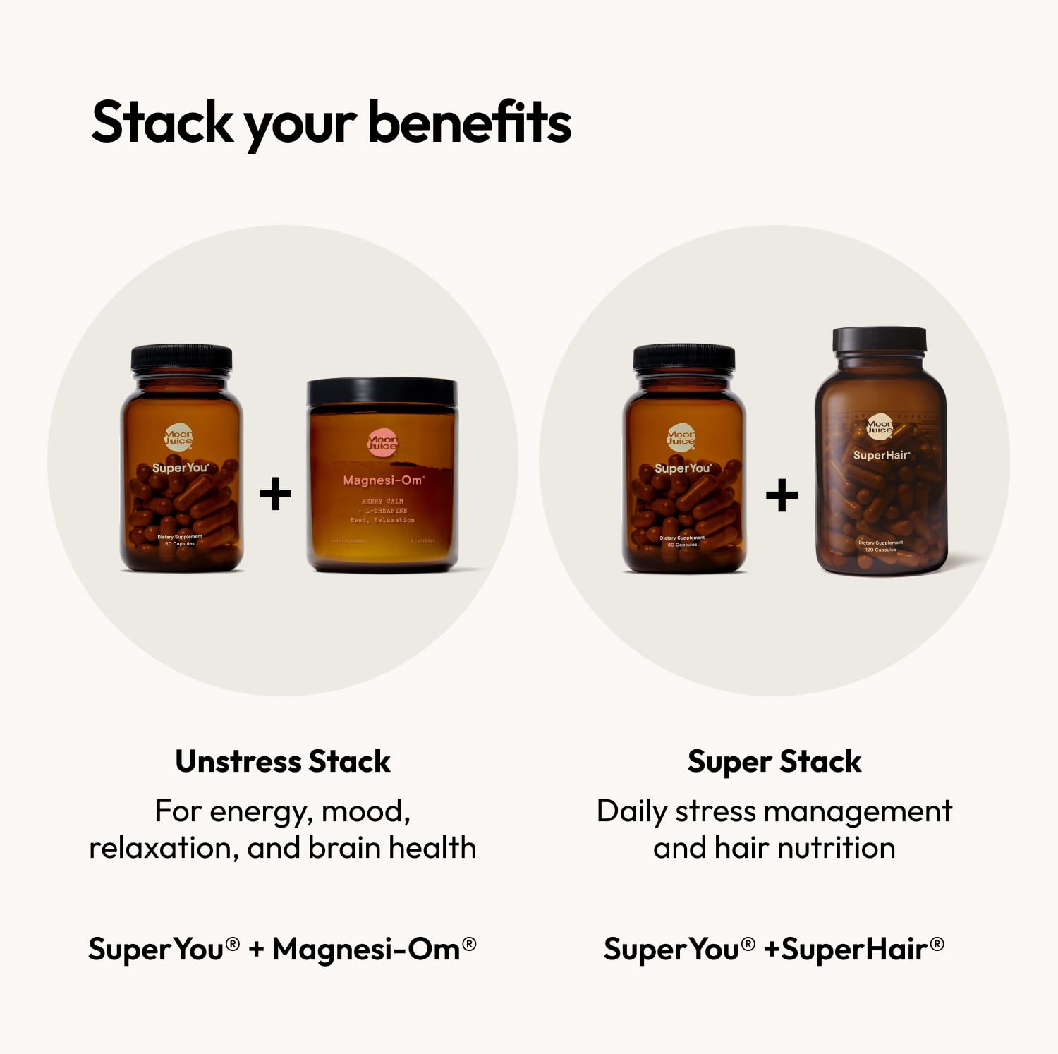 Moon Juice SuperYou front label highlighting 60 capsules and vegan formula.