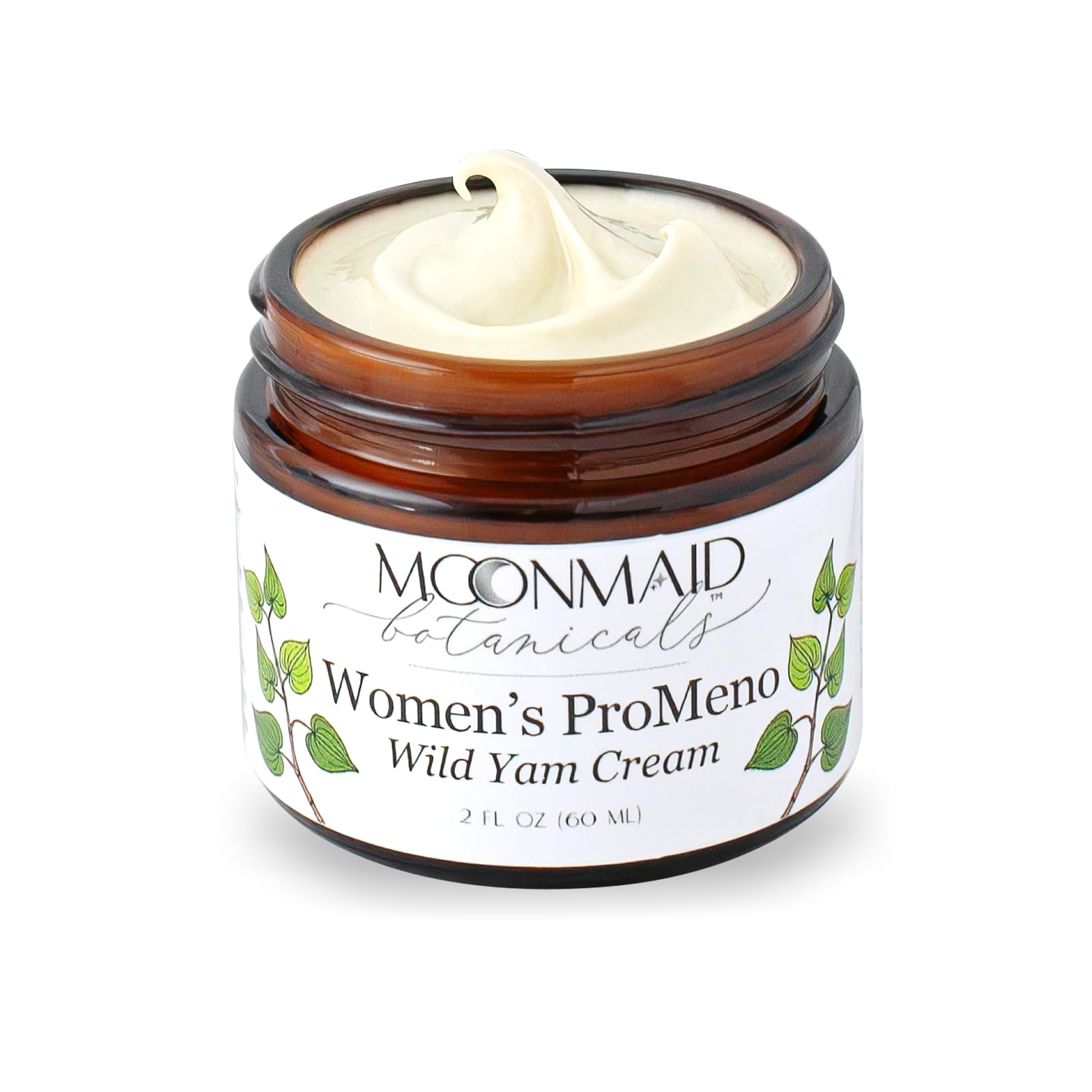 MoonMaid ProMeno Wild Yam Cream on a vanity display