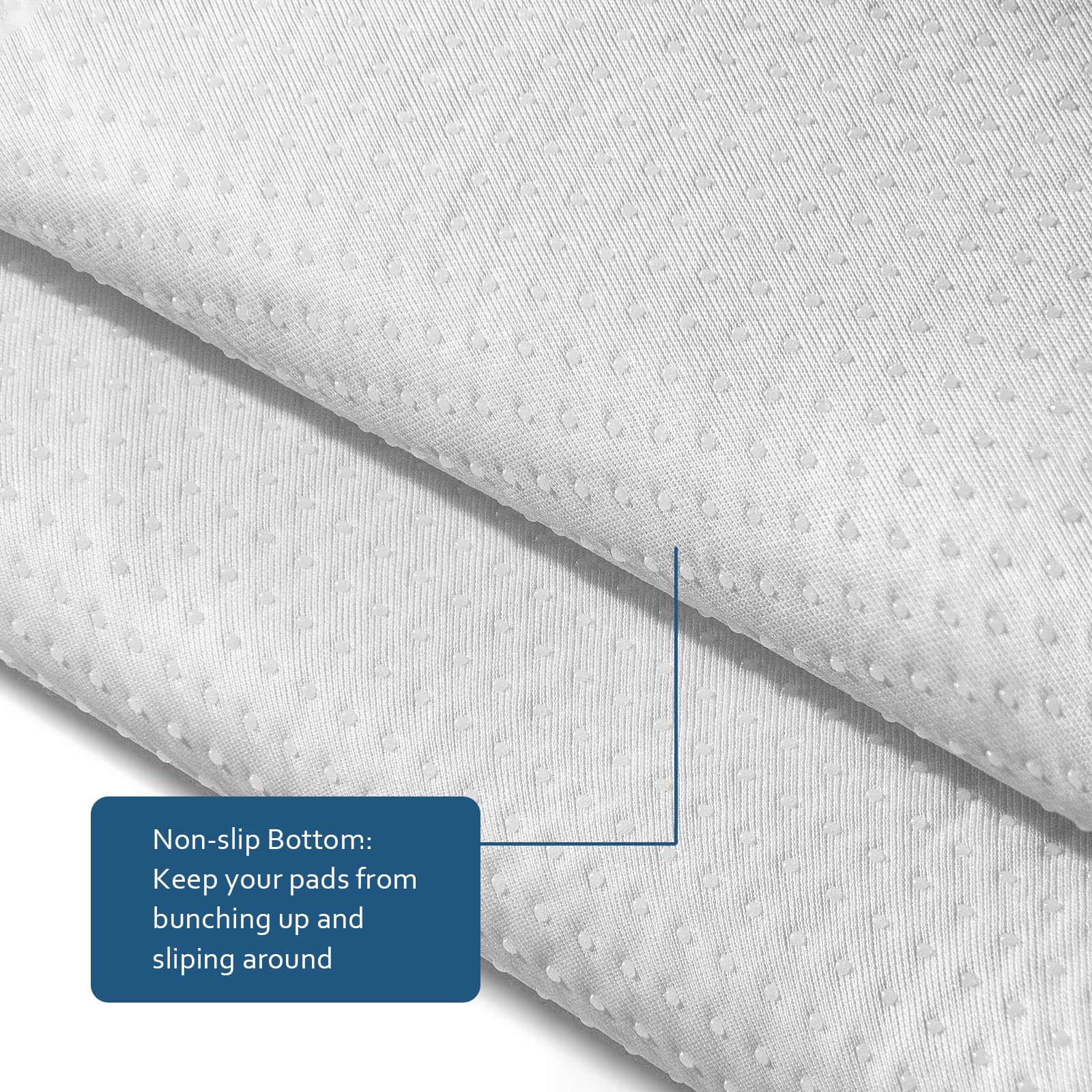 Moonsea non-slip back keeps the pad in place
