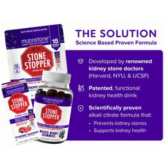 Close-up of citrate-rich Moonstone Stopper blend for balanced hydration