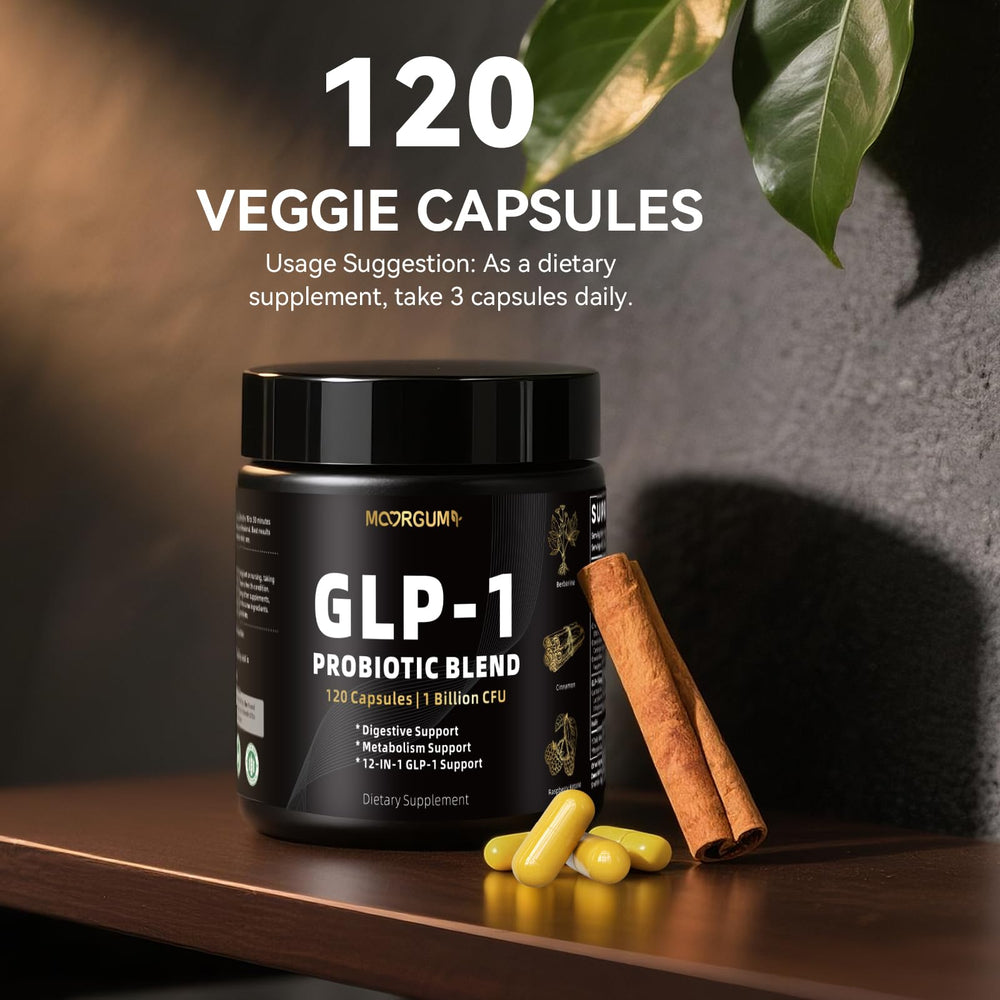 MOORGUMY GLP-1 packaging promotes multinutrient blend for wellness.