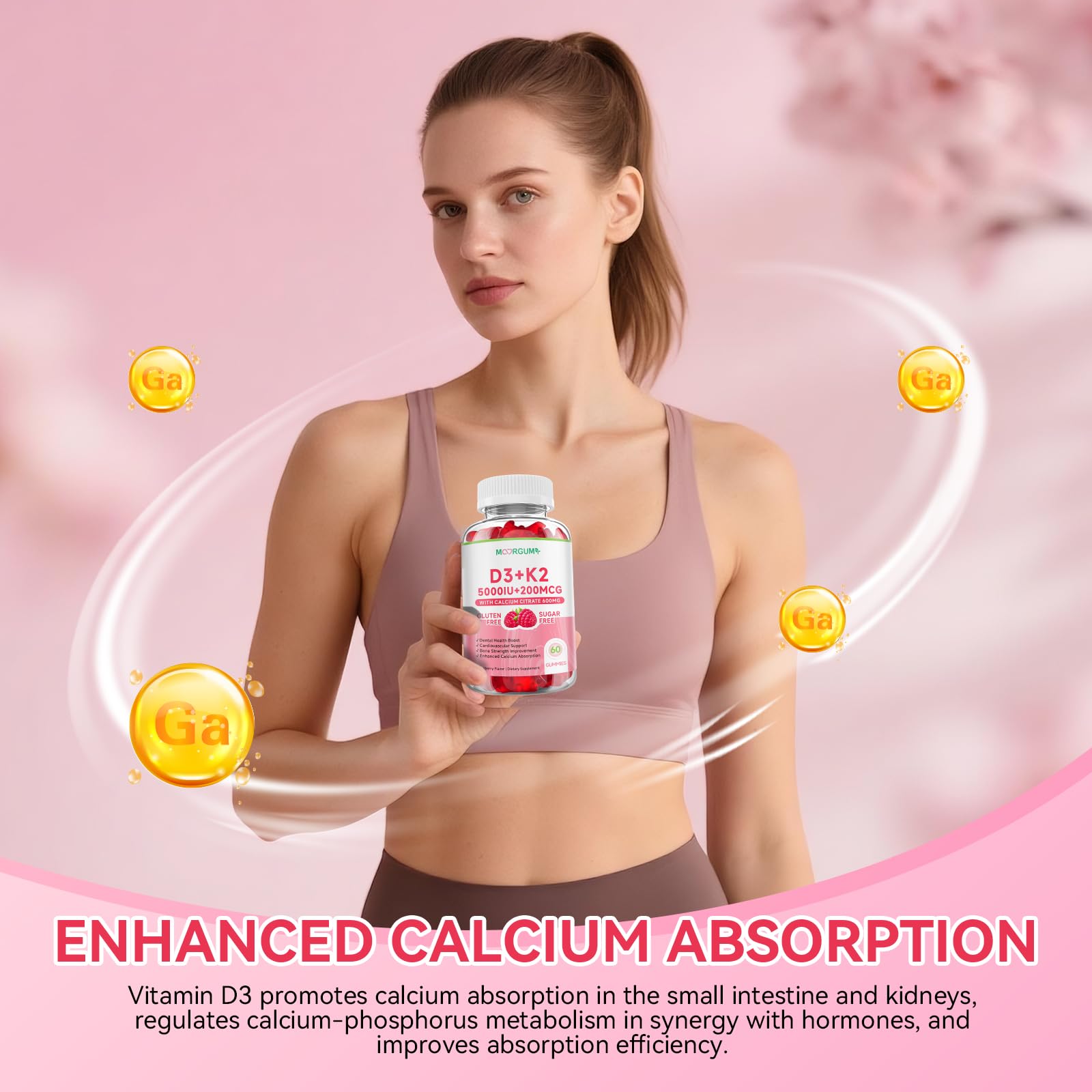 MOORGUMY heart health benefits noted on packaging