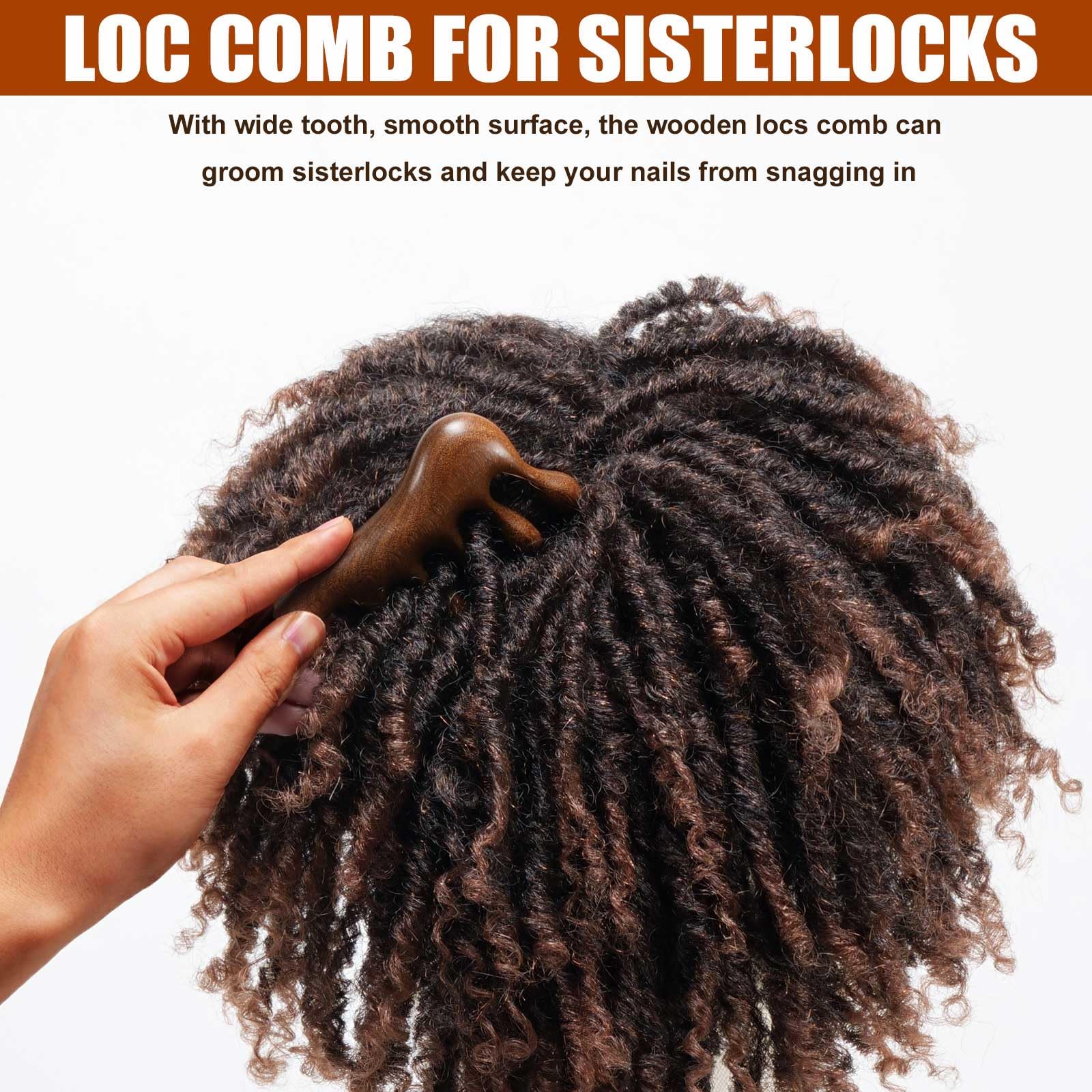 Moreinday Loc Comb with drop head design targets scalp acupoints.
