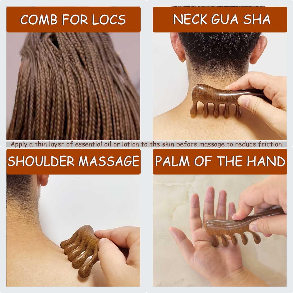 Two-pack Moreinday Loc Comb displayed for compact, portable grooming.