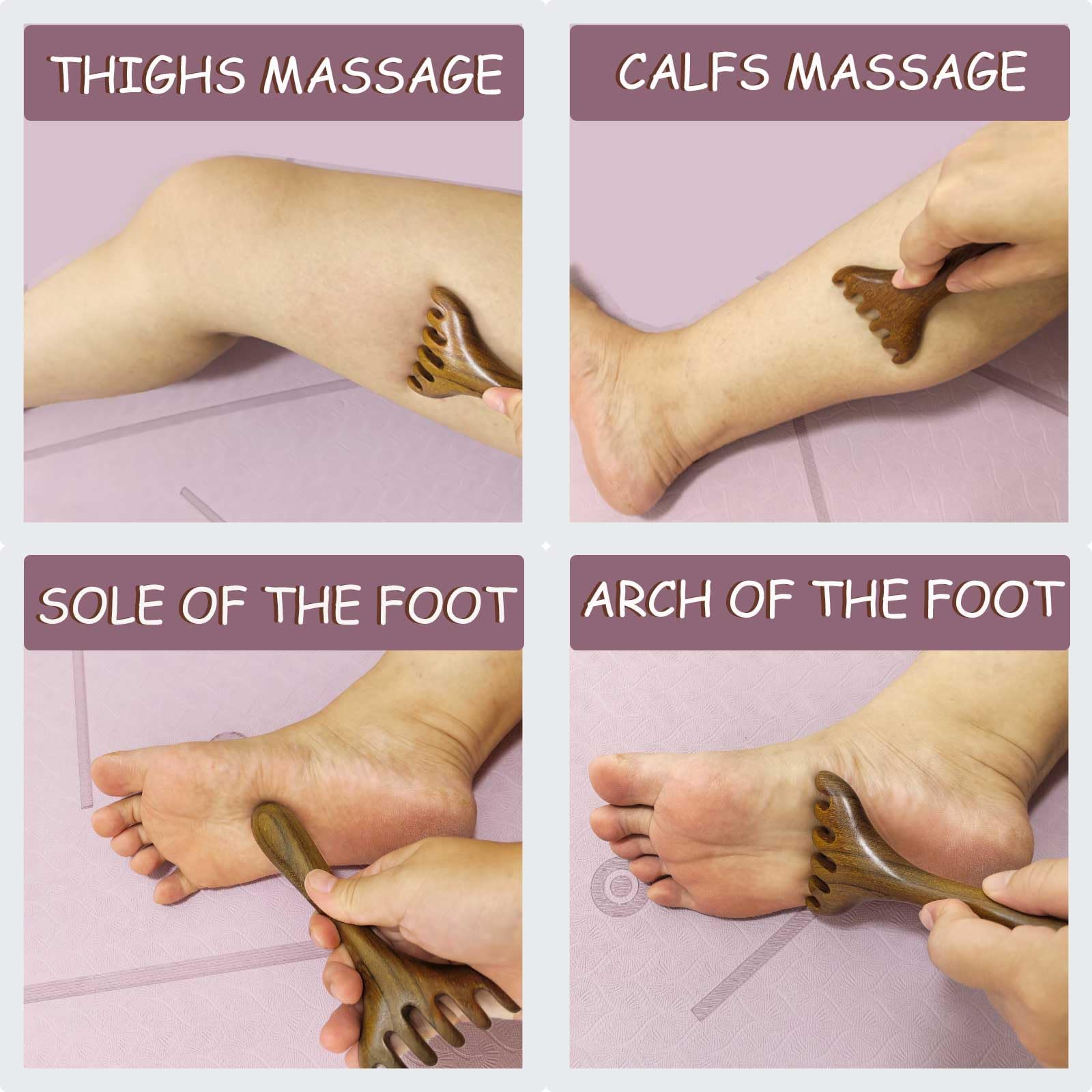 Moreinday neck and shoulder wooden massage tool soft touch to ease stiffness