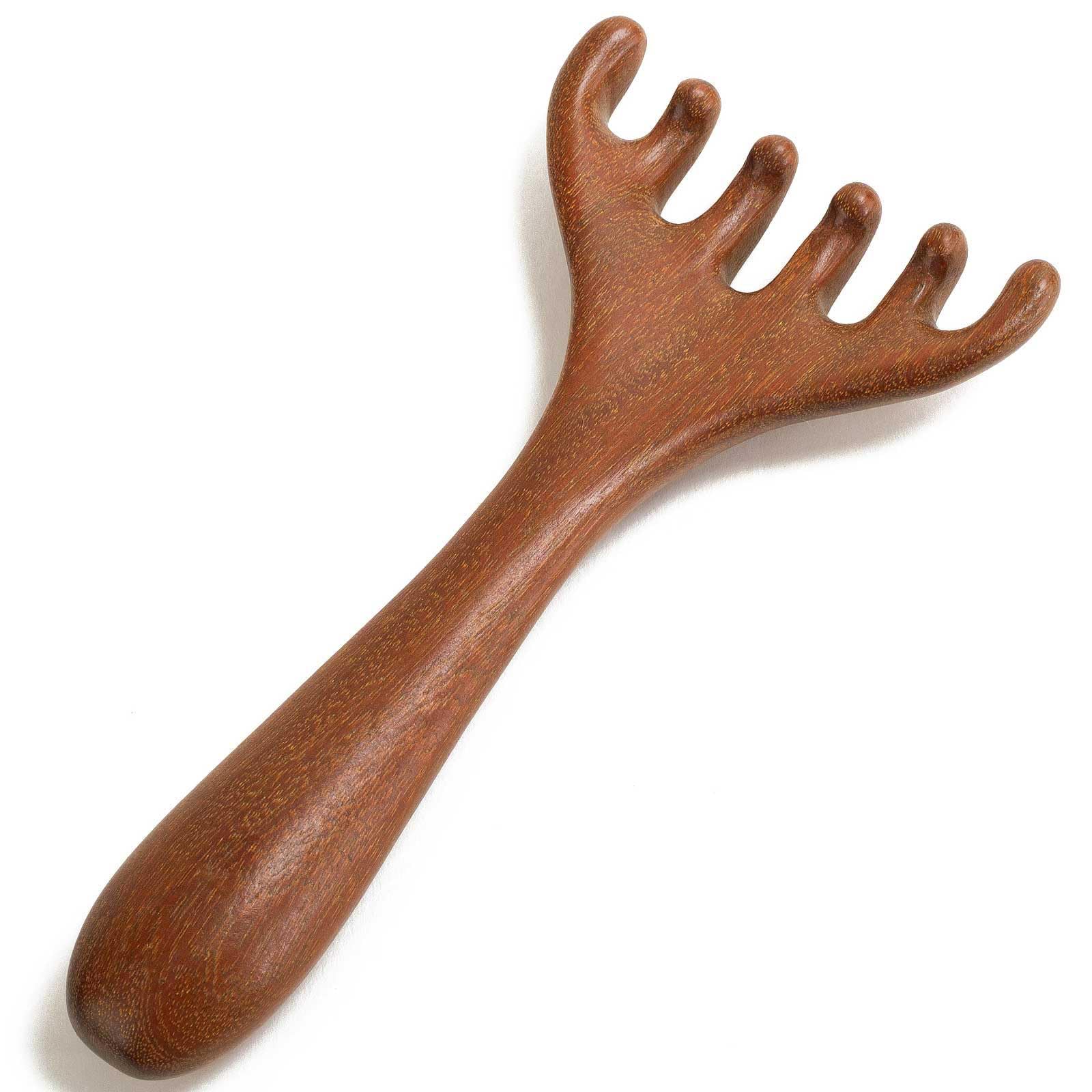 Moreinday sandalwood scalp massager with gentle bristles for relaxing head massage