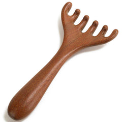 Moreinday sandalwood scalp massager with gentle bristles for relaxing head massage