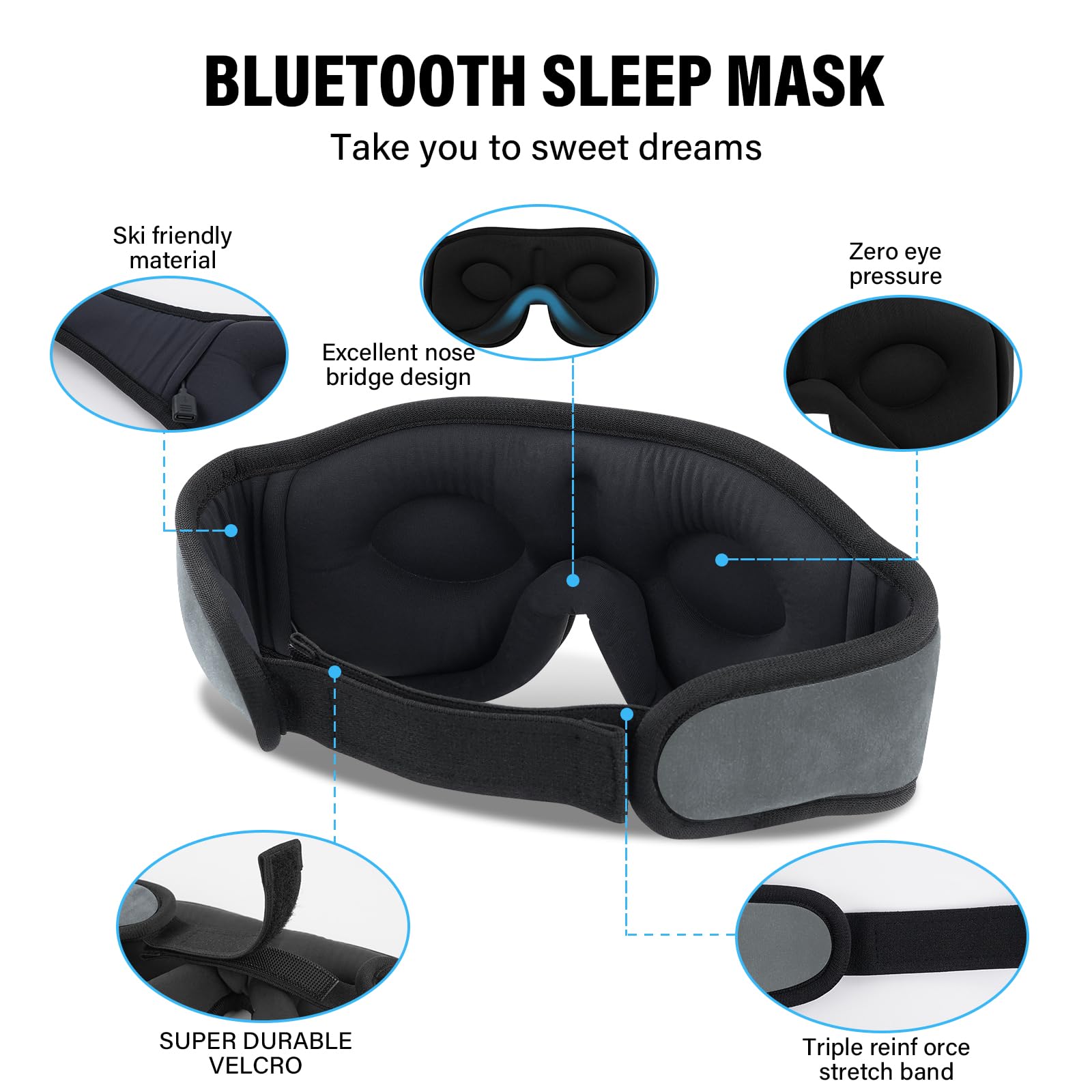 Morelax breathable hypoallergenic fabric keeps you comfortable while sleeping