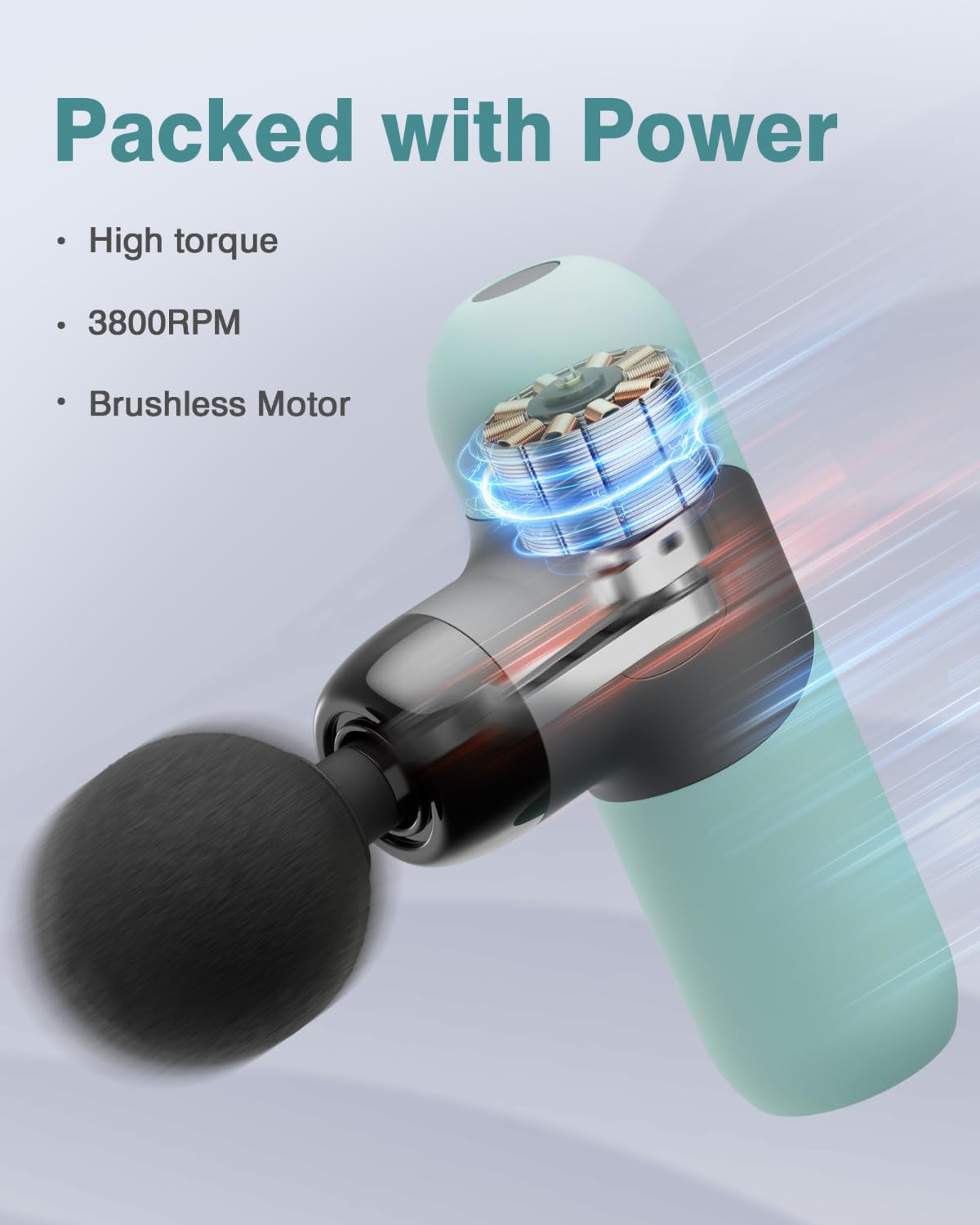 Morelax Mini Massage Gun 4 speeds dial for customizable sessions