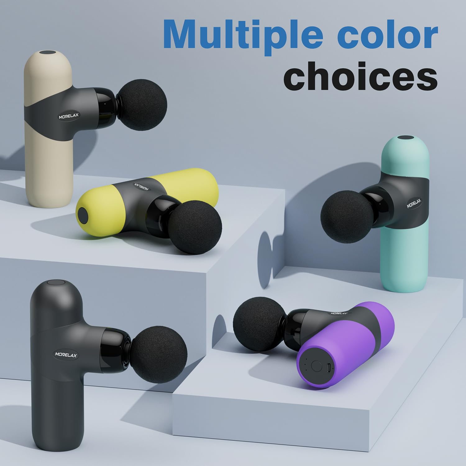 Morelax Mini Massage Gun offers four speeds for customizable relief.