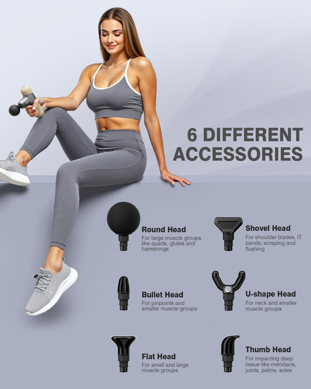 Morelax Mini Massage Gun USB-C charging for quick recharges.