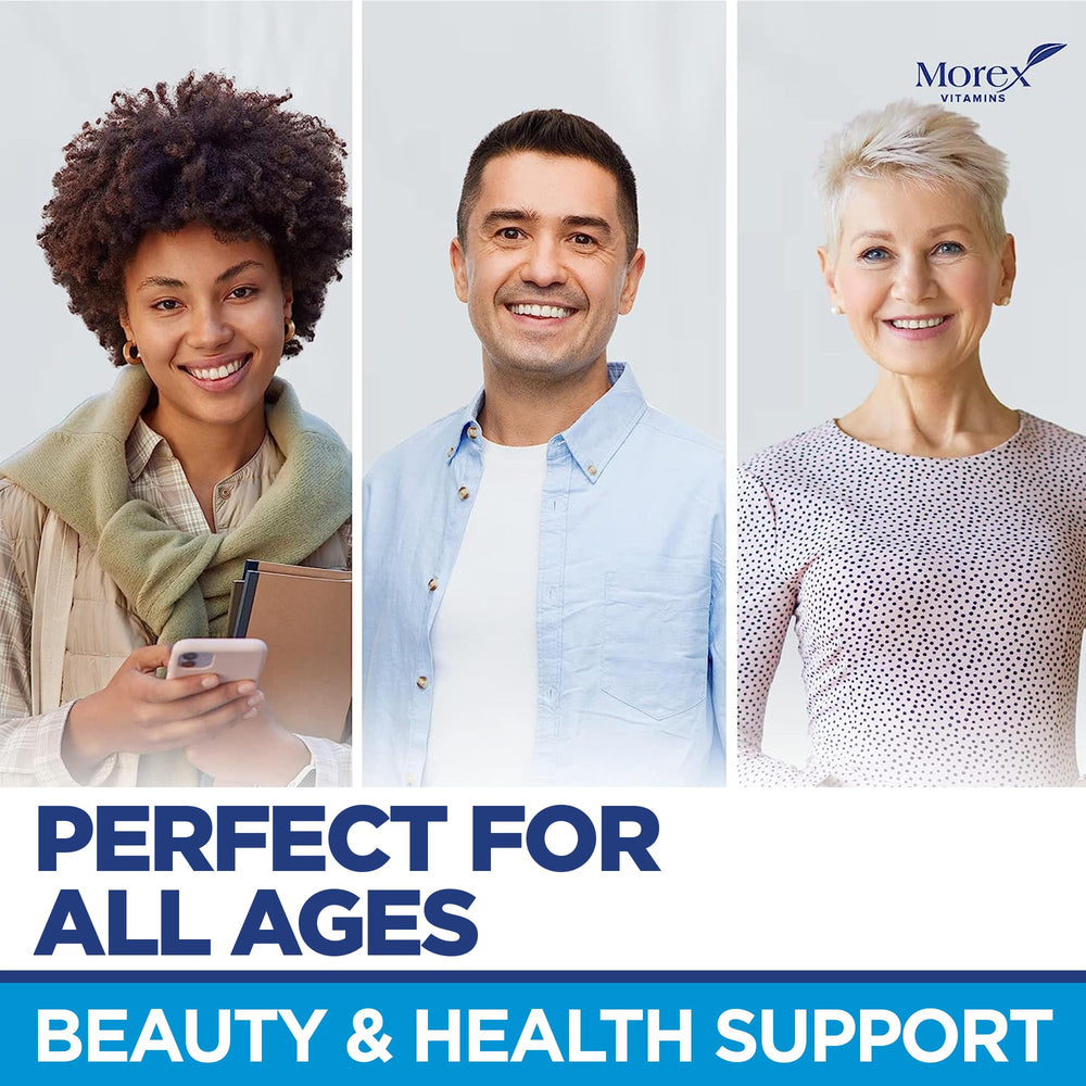 MOREX VITAMINS color-treated safe hair pills in bottle for daily use