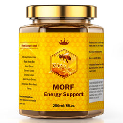 MORF Energy Support Ajwa paste jar showing rich color for daily energy