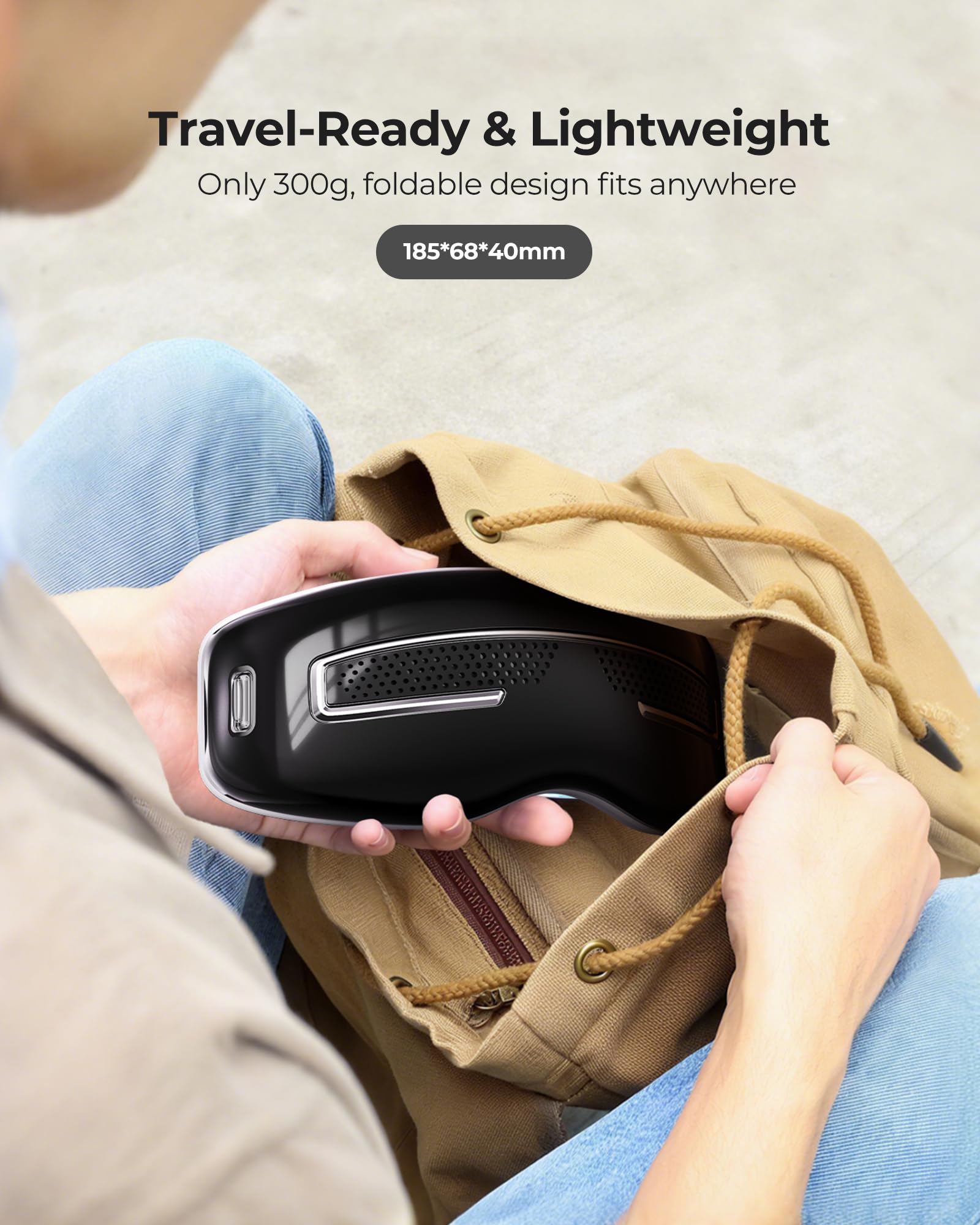 Morfone Eye Massager with four massage modes for personalization