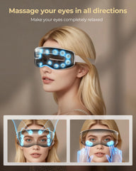 Morfone Eye Massager with cooling mode reduces puffiness after screen time