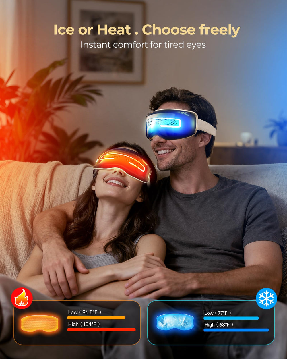 Morfone Eye Massager with nose rest for comfortable wear